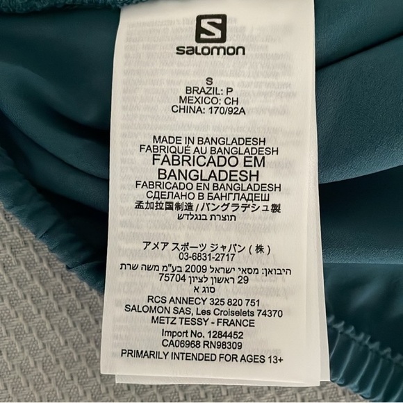 New Salomon Teal Hooded Lightweight
Jacket Size Small - Picture 7 of 10